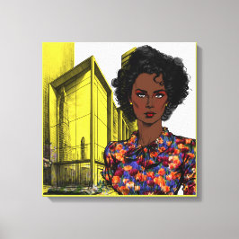 Black Art Wall Art Canvas Afdruk