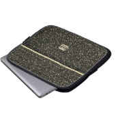 Black Artisan Crochet Artisan Imprimer sac électro (Devant bas)