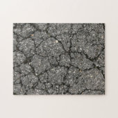 Black Asphalt Street Paving Cement Legpuzzel (Horizontaal)