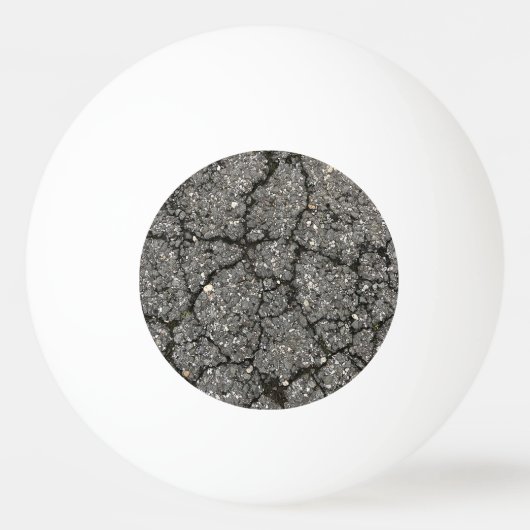Black Asphalt Street Paving Cement Pingpongballen (Voorkant)