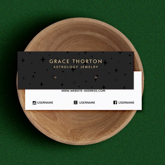 Black Astrology Stars Étoiles Écouté Elevage Carte