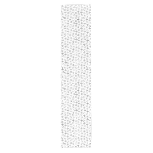 Black Atomic Starbursts Pattern | Midden-eeuw Korte Tafelloper (Voorkant)