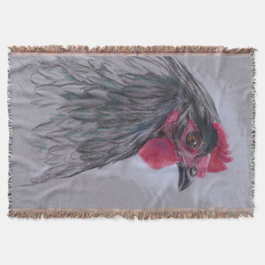 Black Australorp Hen Deken (Voorkant)
