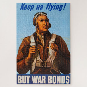 Black Aviators US gevechtsvliegtuigen piloten van  Legpuzzel