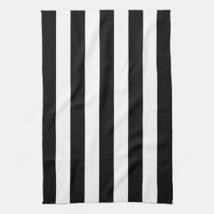 Black Awning Stripe Theedoek