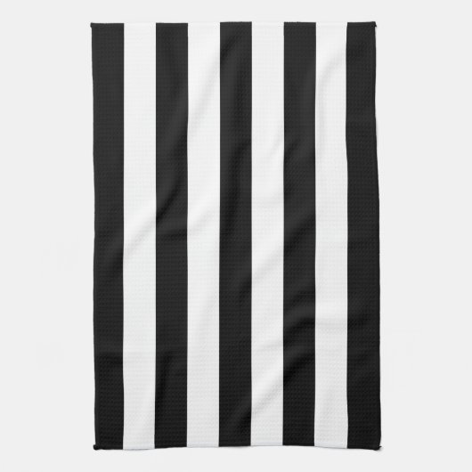 Black Awning Stripe Theedoek (Verticaal)