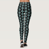 Black Azure Logo Pattern-Leggings Leggings (Achterkant)