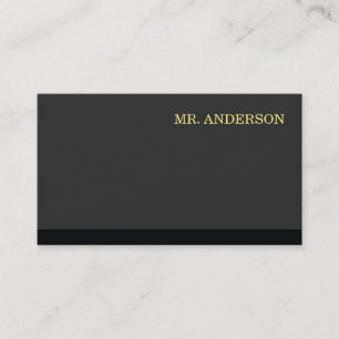 Black Background Black Accent Variation Visitekaartje