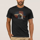 black background design only eagle t-shirt (Voorkant)