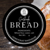 Black Bakery Sourdough Bread Add logo Sticker