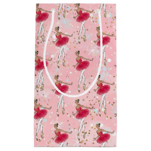 Black Ballerina Holiday Gift Bag Klein Cadeauzakje