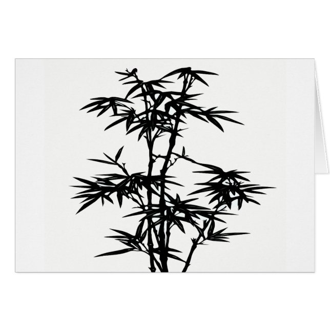 Black Bamboo Silhouette (Voorkant Horizontaal)