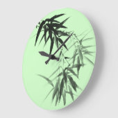 Black Bamboo Twig Grote Klok (Hoek)