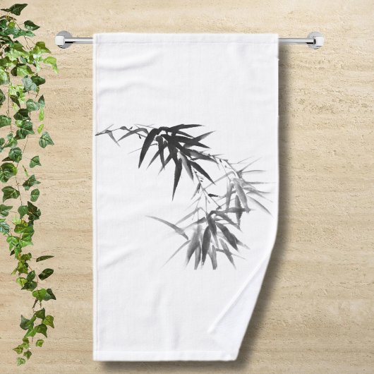Black Bamboo Twig Handdoek
