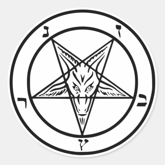  Black Baphomet Stickers (Voorkant)