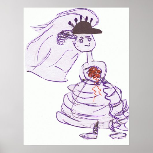 Black Baseball Pet Bride Poster (Voorkant)