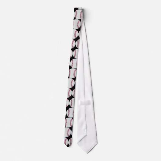 Black Baseball Stropdas (Achterkant)