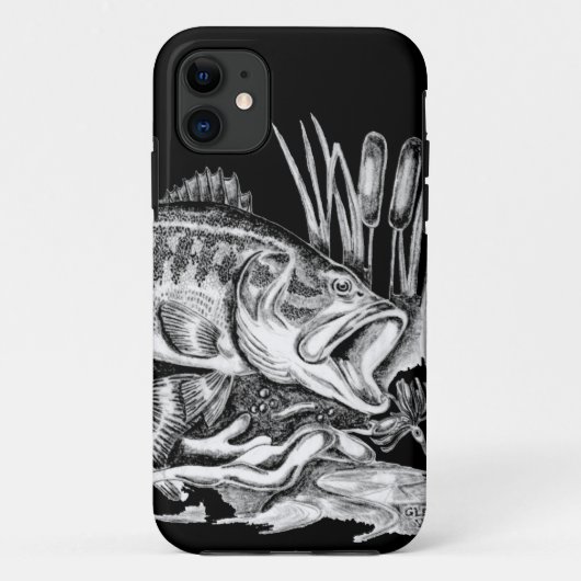 Black Bass Case-Mate iPhone Case (Achterkant)
