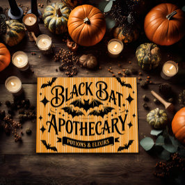 Black Bat Apothecary Poster