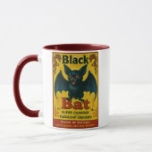 Black Bat Firecracker Vintage Mug (Gauche)
