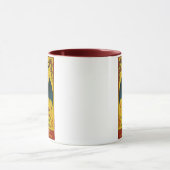 Black Bat Firecracker Vintage Mug Mok (Midden)