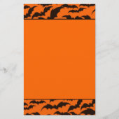 Black Bat Halloween Briefpapier (Voorkant)