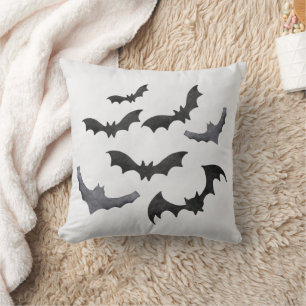 Black Bat Halloween Kussen