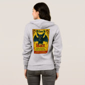 Black Bat Vintage Firecracker Label Sweat à capuch (Dos entier)