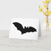 Black Bat Wenskaart Kaart (Gele Bloem)