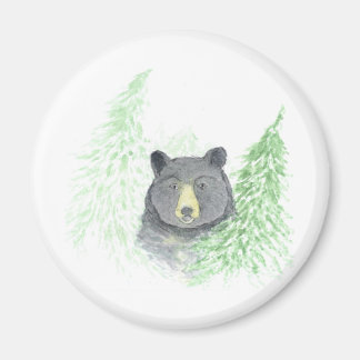 Black Bear Christmas Magneet