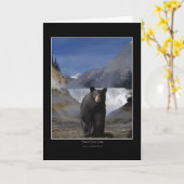 BLACK BEAR FALLS Cartes de voeux et cartes de note (Fleur jaune)