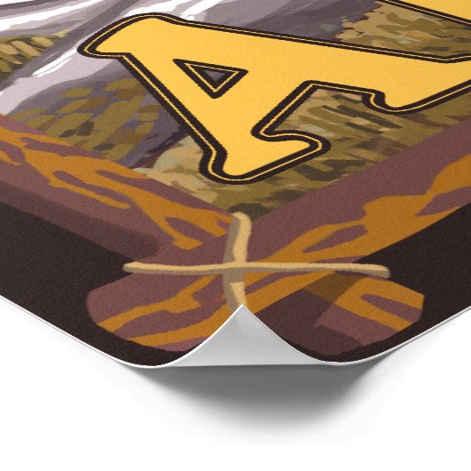 Black Bear in Forest - Wrangell, Alaska Poster (Hoek)