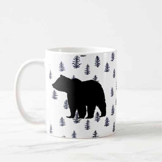 Black Bear Mountain Wilderness Coffee Mug (Gauche)