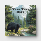 Black Bear Nature  Fotoplaat (Voorkant)