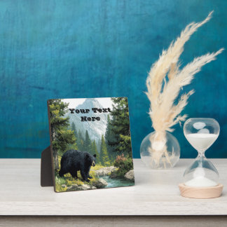 Black Bear Nature  Fotoplaat