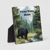 Black Bear Nature  Fotoplaat (Voorkant)