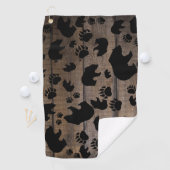 Black Bear Paws Golfhanddoek (Insitu)