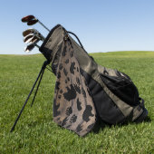 Black Bear Paws Golfhanddoek (Groen)
