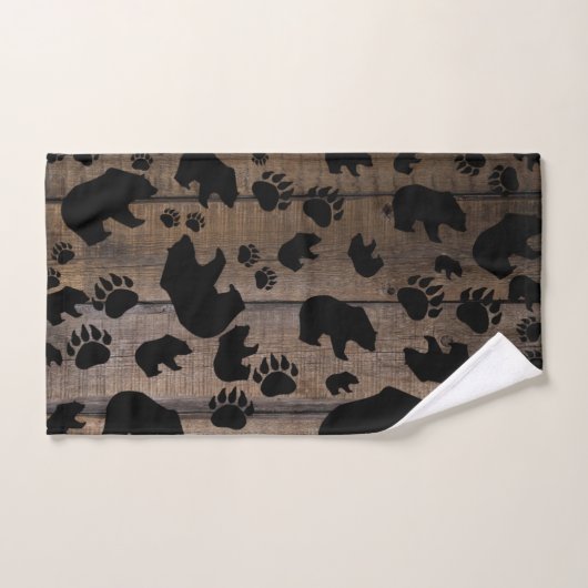 Black Bear Paws Handdoek (Handdoek)