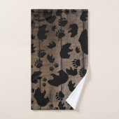 Black Bear Paws Handdoek (Handdoek)