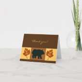 Black Bear Rustic Card Taille de la carte de voeux (Devant)