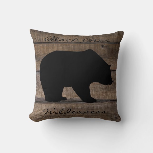 Black Bear Wilderness  Kussen (Voorkant)