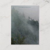 Black Bear Wildlife & Misty Forest Cartes de visit (Dos)