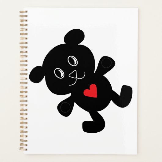 Black Bear with Red Heart (Devant)