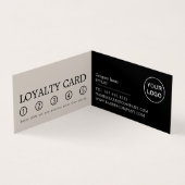 Black Beard Model, Mannen Barbers, Loyalty Card Visitekaartjes (Binnen)