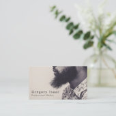 Black Beard Model, Mannen Barbers Visitekaartje (Staand voorkant)