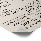 Black Beard Model, Mannen Barbres Adverteren Poster (Hoek)