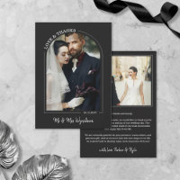 Black Beautiful Arch Mariage Photo Love & Merci