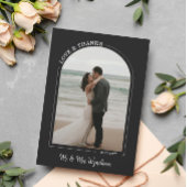 Black Beautiful Arch Mariage Photo Love & Merci