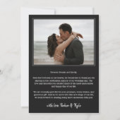 Black Beautiful Arch Mariage Photo Love & Merci (Dos)